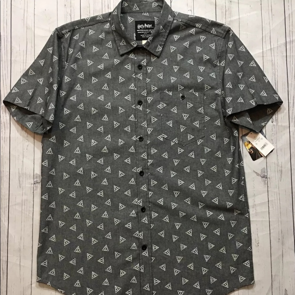 Harry Potter Deathly Hallows Men’s Shirt Size L